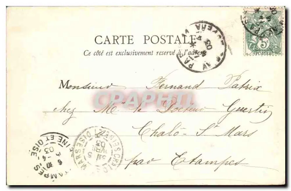 Paris - Buttes-Chaumont - Ponte suspensa — B.F., Paris, n°123 - Verso