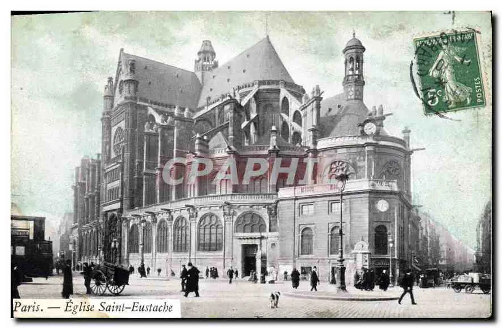Paris. — Igreja de São Eustáquio - Frente
