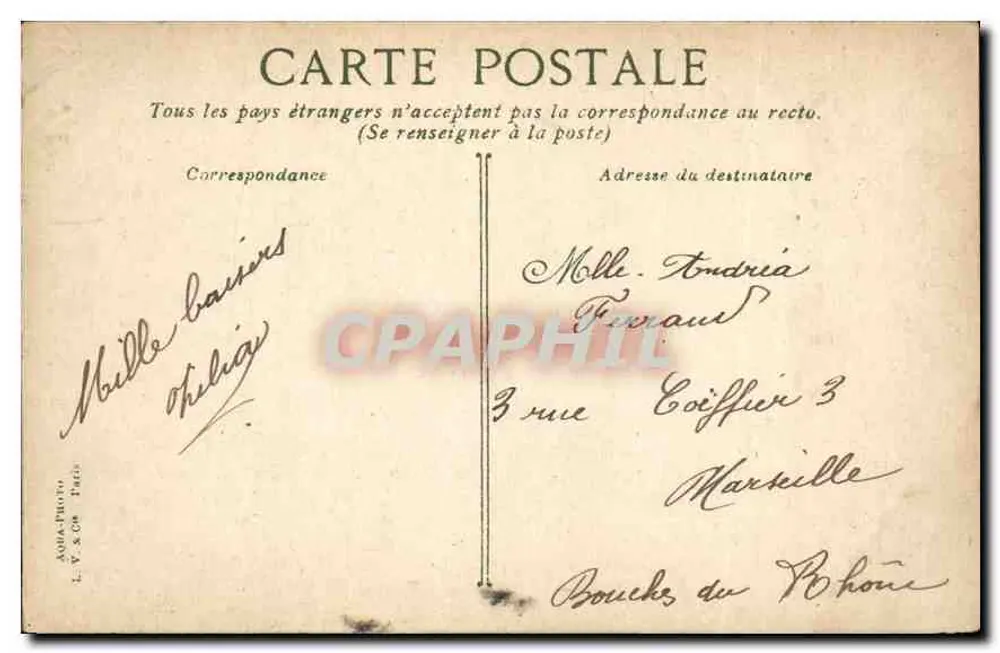 Denkmal von Victor Hugo, Place Victor Hugo — Verlag AQUA-PHOTO, n°16 - Rückseite