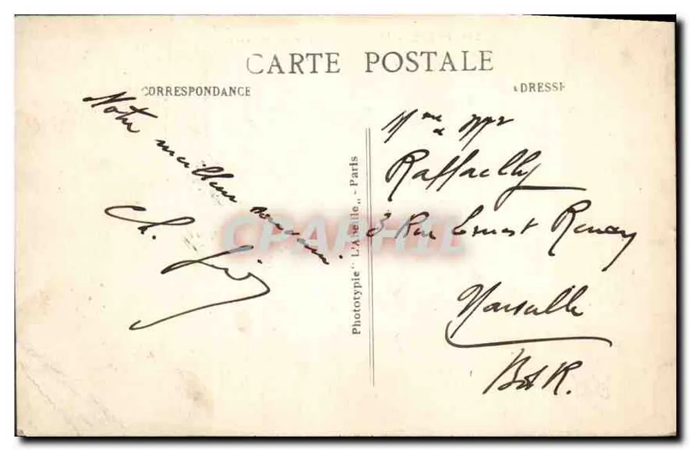 Paris - A Escola Militar - Military. - Verso