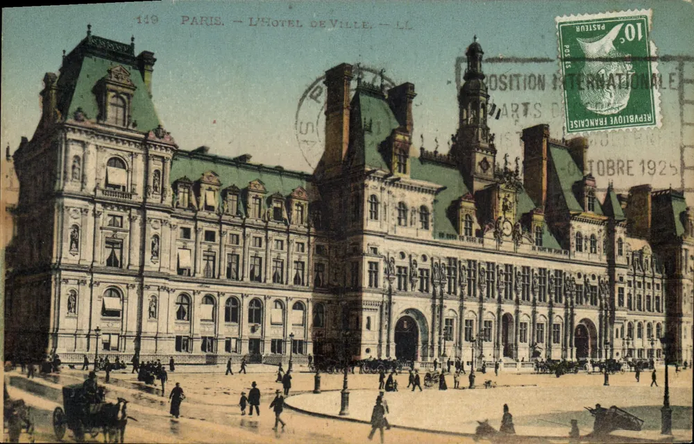 Paris — O Hotel de Ville — LL. — Editor LL, n° 149 - Frente