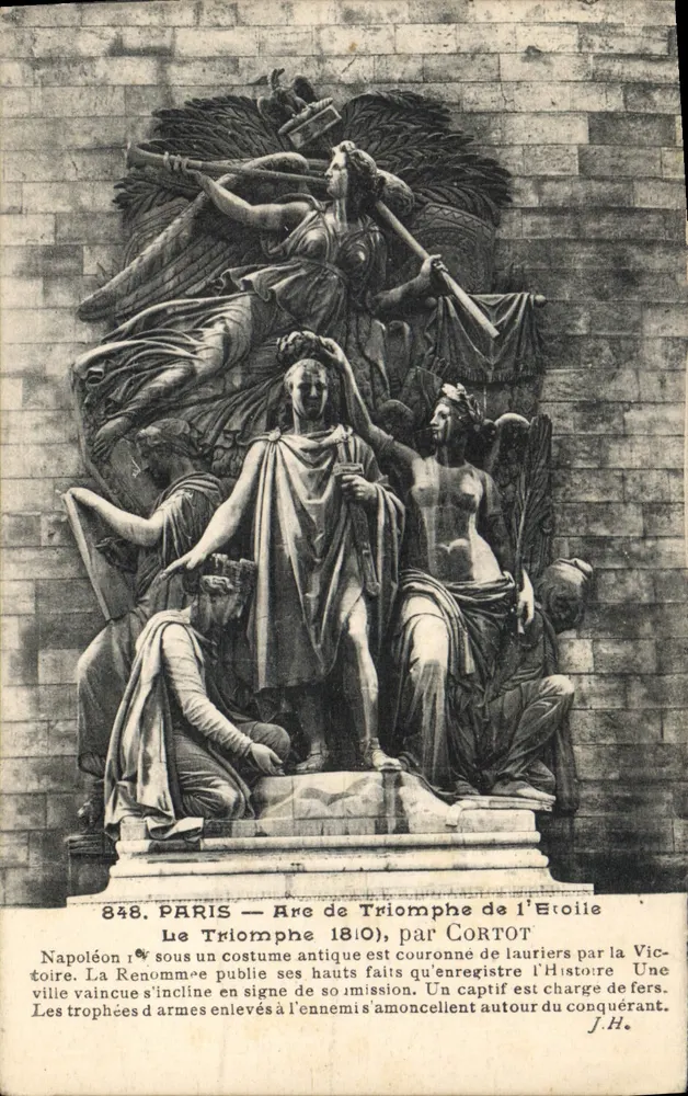 Paris — Triumphbogen der Étoile — Skulptur von Cortot (1810) - Vorderseite
