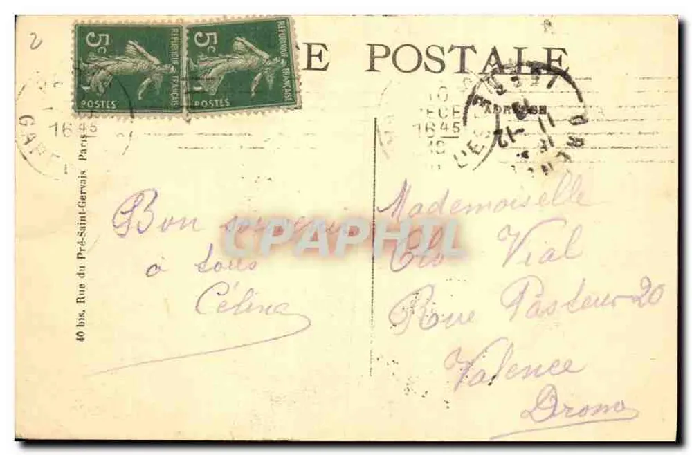 Paris – Die Gare de Lyon — 1889 neu errichtet — unbekannter Verleger, Nr. 62 - Rückseite