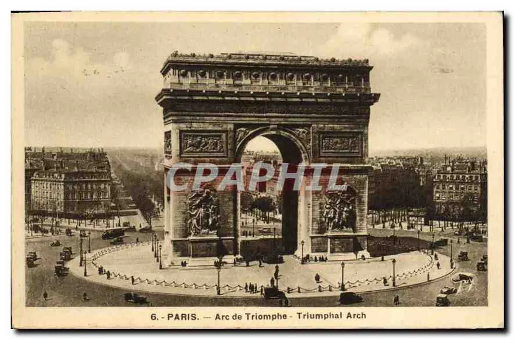 Paris — Arco do Triunfo — n°6 - Frente