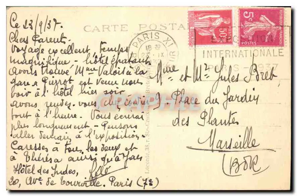 Paris — Arco do Triunfo — n°6 - Verso