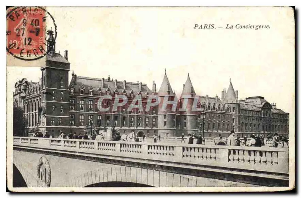 PARIS — A Conciergerie — Editor anônimo, número de série não visível - Frente