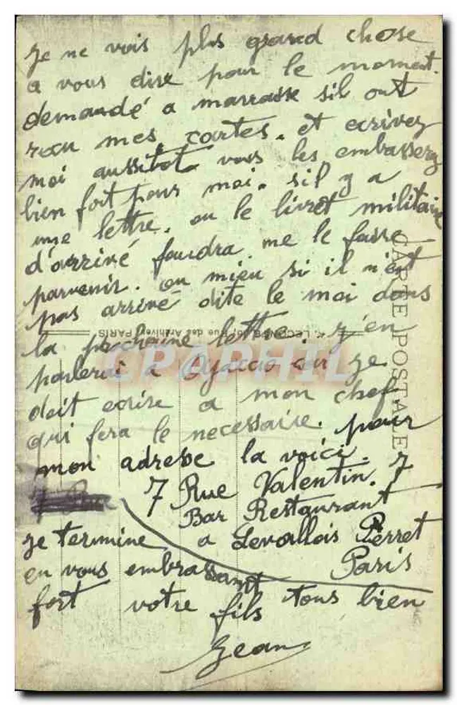 Paris - Panorama dos 8 Pontes - A.L. - Verso