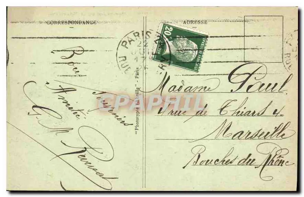 Paris — Boulevard de la Madeleine — Boulevard da Madeleine, n°92 - Verso