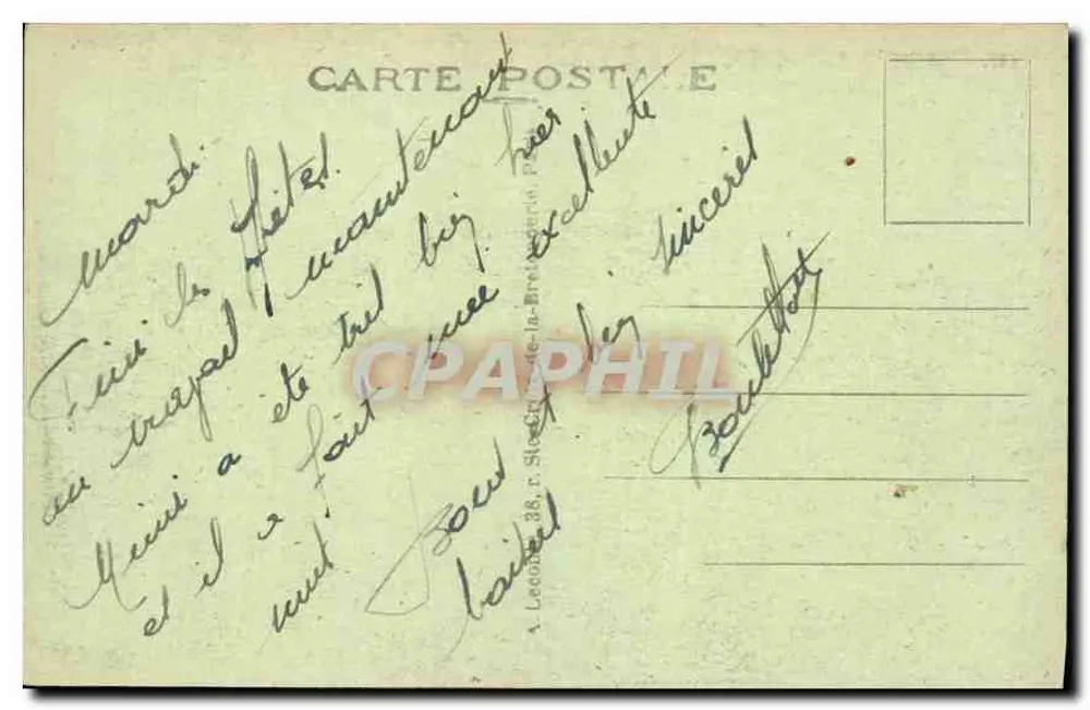 Paris — Das Palais du Luxembourg und die Gärten — A. L. — n° 105 - Rückseite