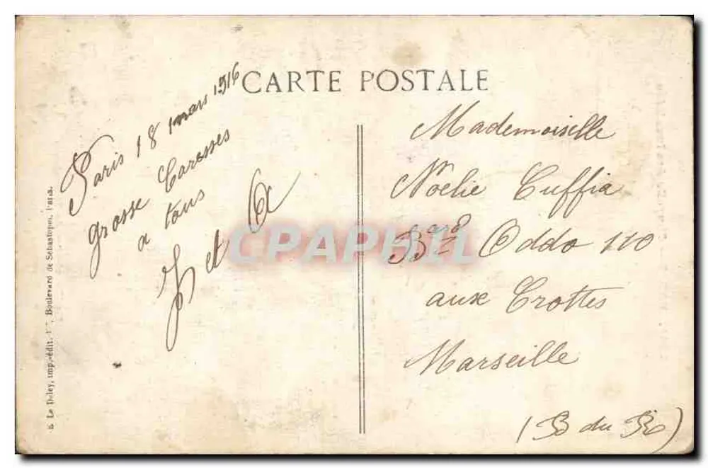 Paris — Kapelle der Invaliden — Der Sarg Napoleons - Rückseite