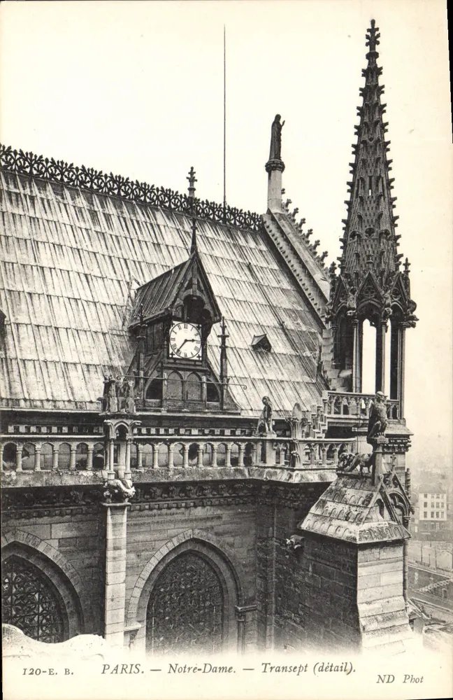 PARIS — Notre-Dame — Trasversaal (detail) — ND Phot - Voorkant