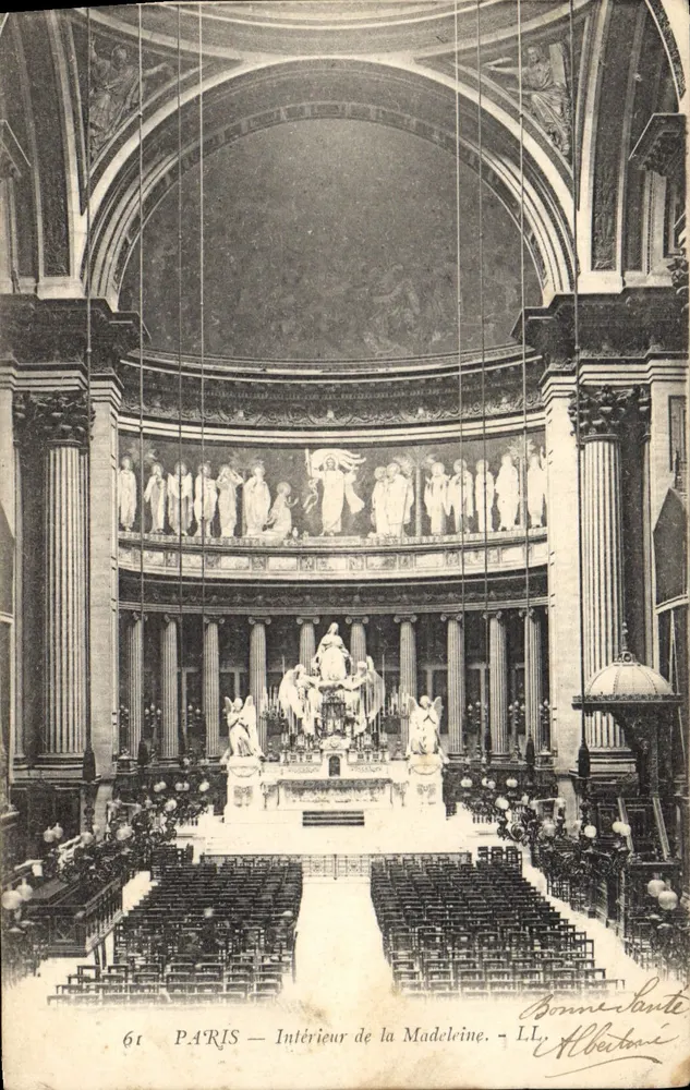 PARIS — Interior da Madeleine — LL. Albertoni - Frente