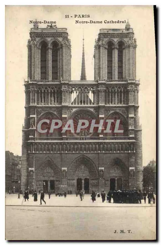 Nossa Senhora de Paris — Catedral — J. M. T. - Frente
