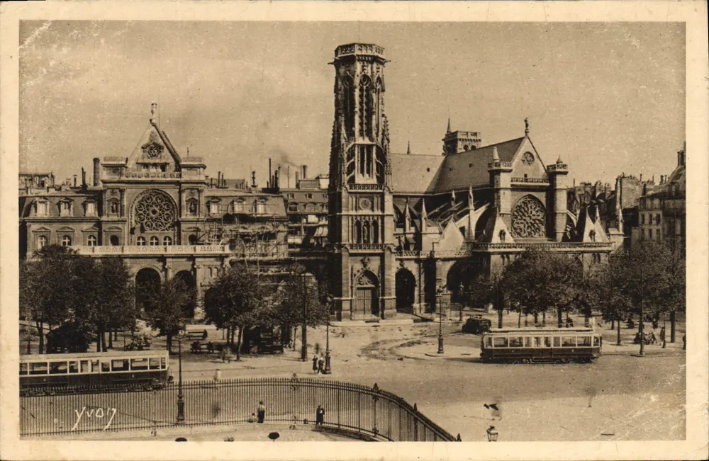 Kirche Saint-Germain-l'Auxerrois — Paris — Edition d'Art Yvon, Serie B Nr. 180 - Vorderseite
