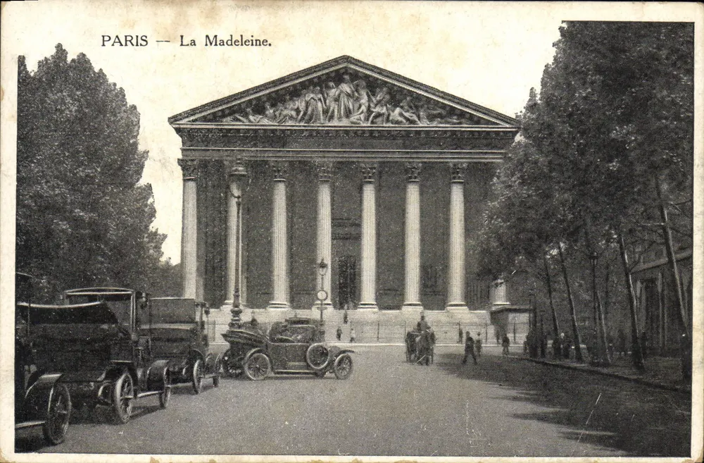 Paris — A Madeleine — Editor não identificado, número de série não visível - Frente