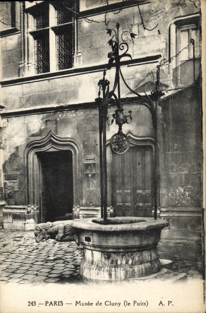 Paris — Musée de Cluny (le Puits) — A.P. n°243 - Frente