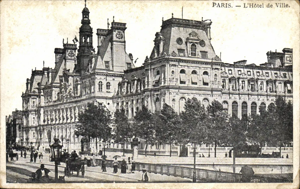 Paris — O Hotel de Ville — editor não identificado - Frente