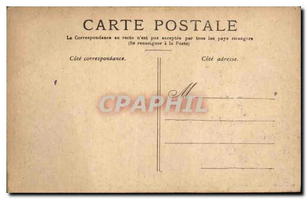 Paris — O Hotel de Ville — editor não identificado - Verso