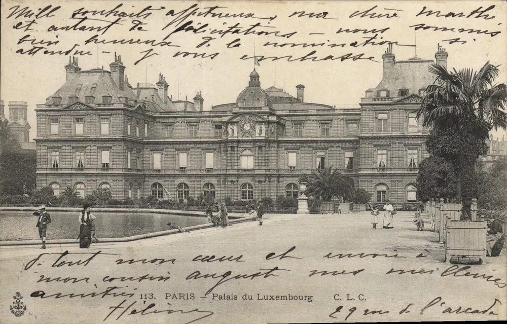 Palácio do Luxemburgo — Paris — C. L. C. n° 113 - Frente