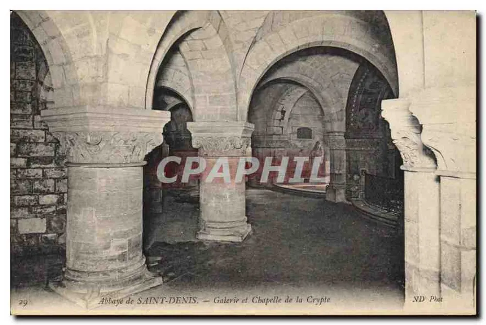 Abtei SAINT-DENIS — Galerie und Kapelle der Krypta — ND Poit - Vorderseite