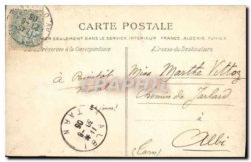 Paris — Bois de Boulogne — Chalet du Cycle — C. L. C. - Rückseite