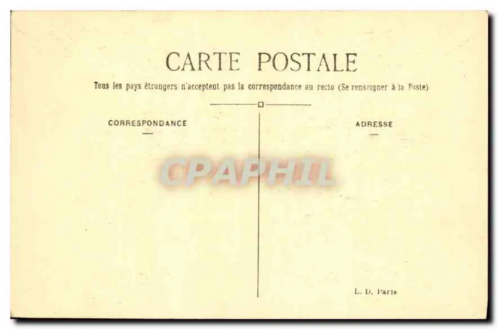 Paris — Les Invalides — L. D. - Verso