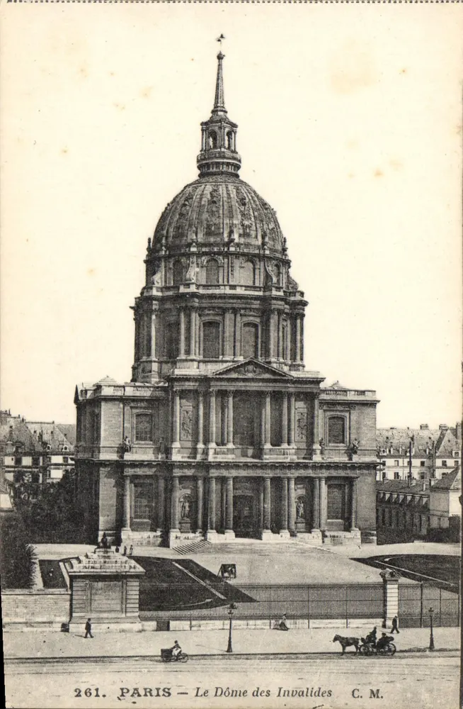 Paris — O Dôme dos Invalidos — C.M. n°261 - Frente