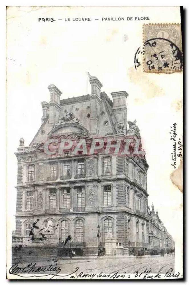 Paris — Le Louvre — Pavillon de Flore — Imprimerie Jéjélin, n° 5.700 - Frente
