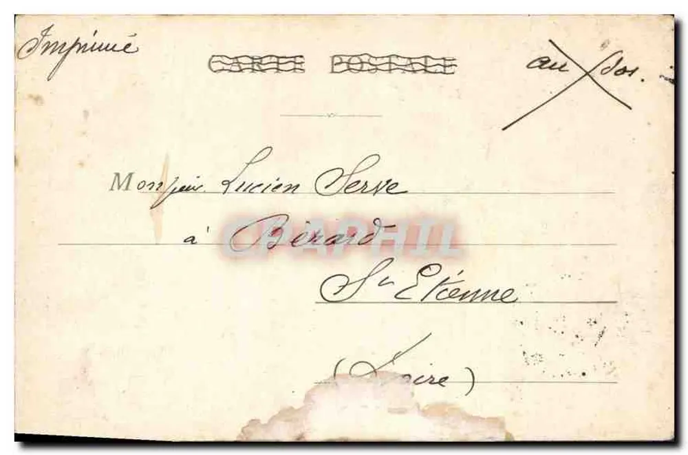 Paris — Le Louvre — Pavillon de Flore — Imprimerie Jéjélin, n° 5.700 - Verso