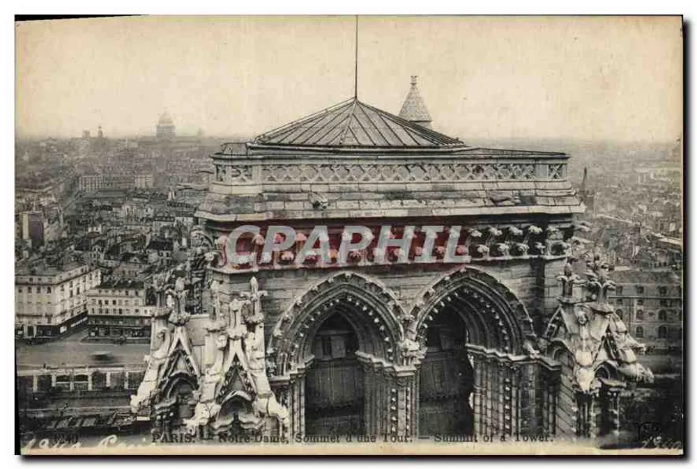 Paris — Notre-Dame, Cume de uma Torre — Neuridien Frères, Paris - Frente