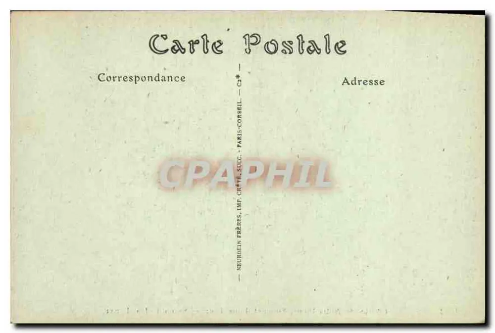 Paris — Notre-Dame, Cume de uma Torre — Neuridien Frères, Paris - Verso