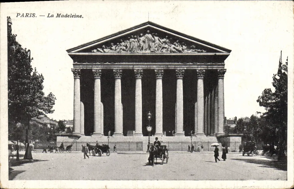 Paris — A Basílica da Madeleine — Editor não identificado, número de série não visível - Frente
