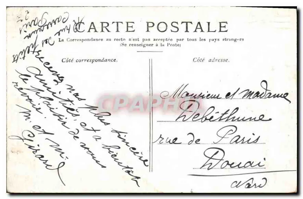 Paris — A Basílica da Madeleine — Editor não identificado, número de série não visível - Verso