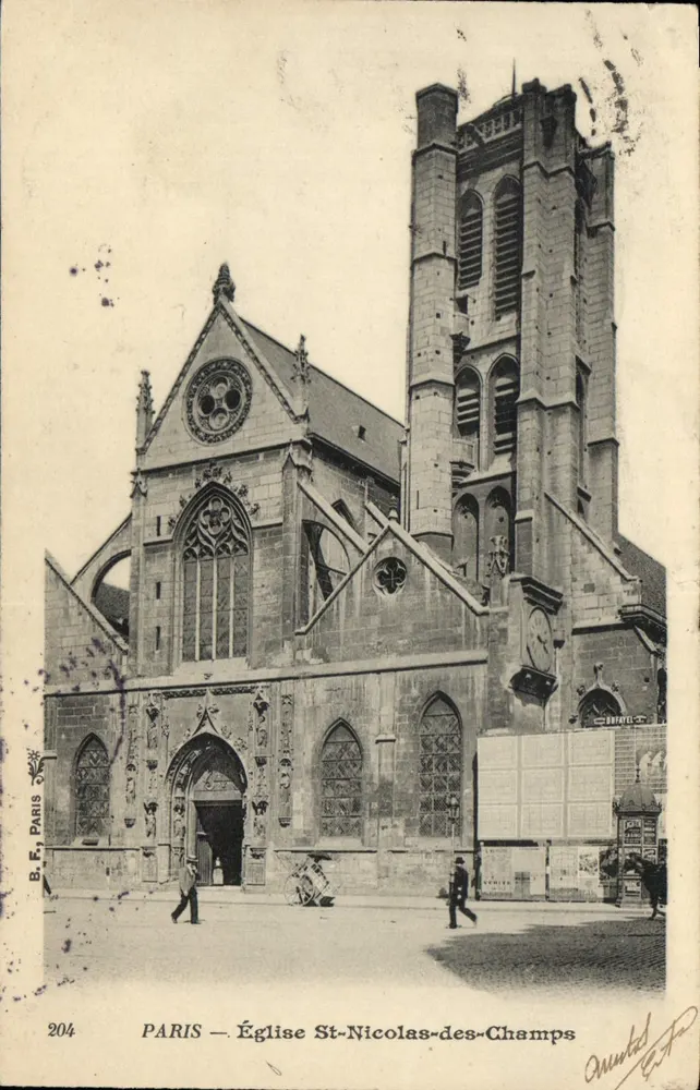 PARIS — Igreja de São Nicolau dos Campos — B.F. Paris, n°204 - Frente