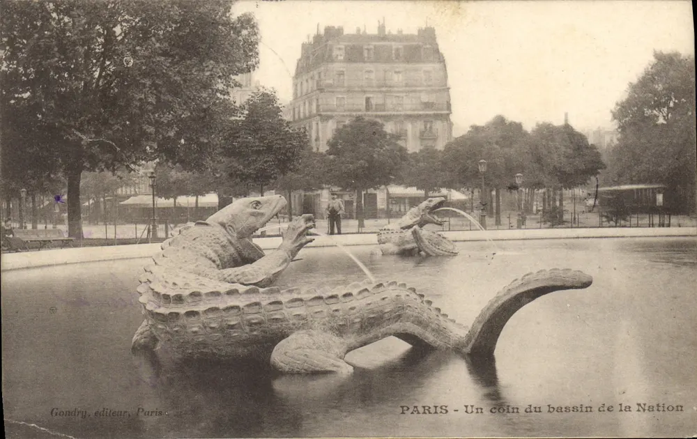 Paris - Ein Eckchen des Bassin de la Nation — Gondry, Verleger, Paris - Vorderseite