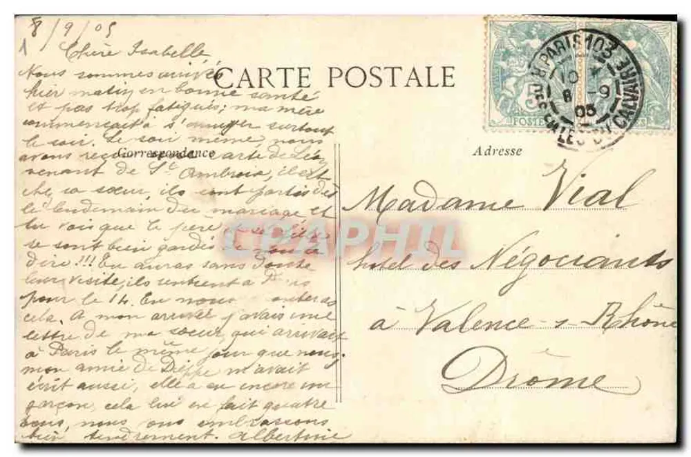 PARIS — Grand Palácio dos Campos-Élisée — C. L. C. — n° 55 - Verso