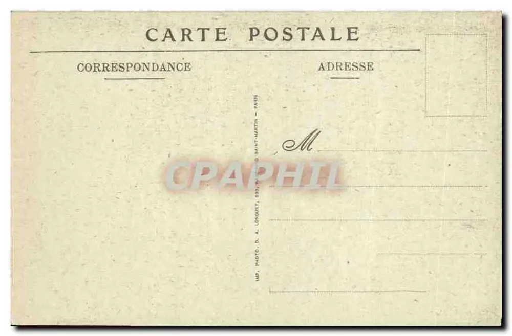 Basilika des Heiligen Herzens von Montmartre — die Krypta — der Gang — Nr. 15 — V.N. - Rückseite