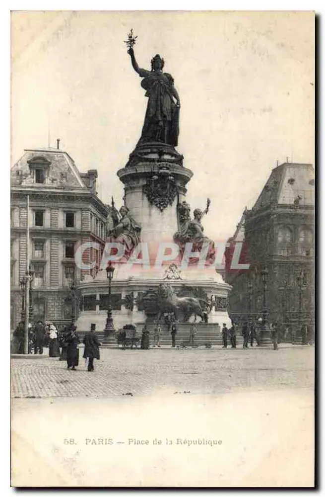 Place de la République — Paryż — n° 58 - Awers