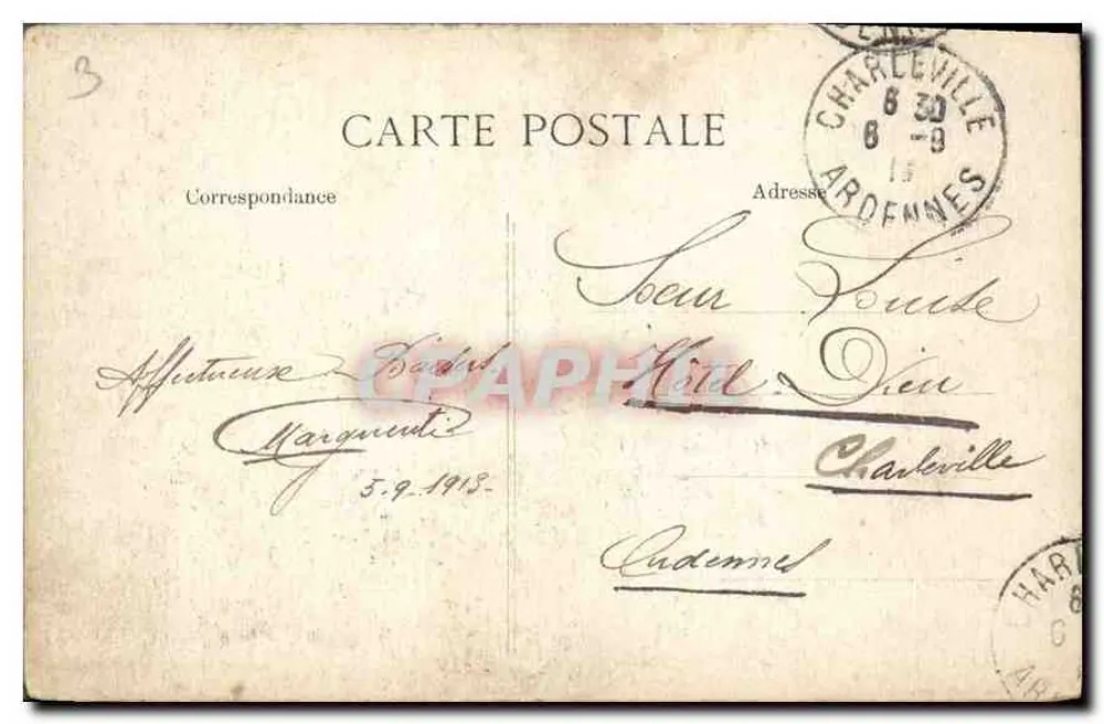 Paris — Les Boulevards vus de la Madeleine — République - Verso