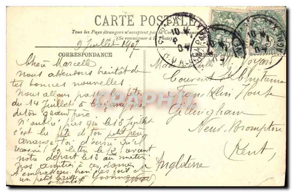 Paris — Entrada do Eliseu — LL. n° 561 - Verso