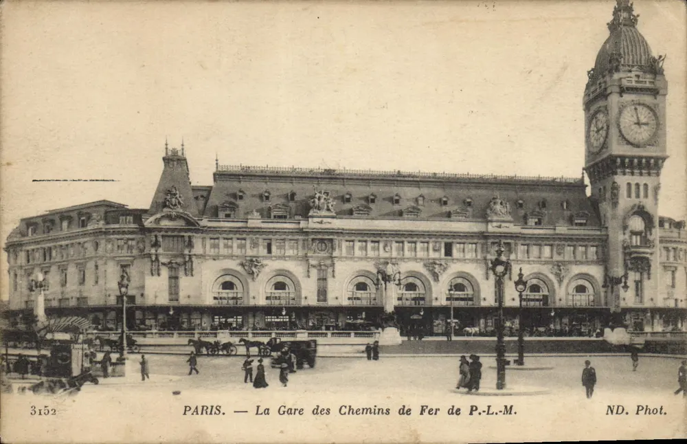 PARIS — Die Pariser Station der P.-L.-M.-Bahn — ND. Phot. — n° 3152 - Vorderseite