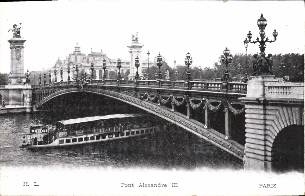 Ponte Alexandre III — Paris — H. L. - Frente