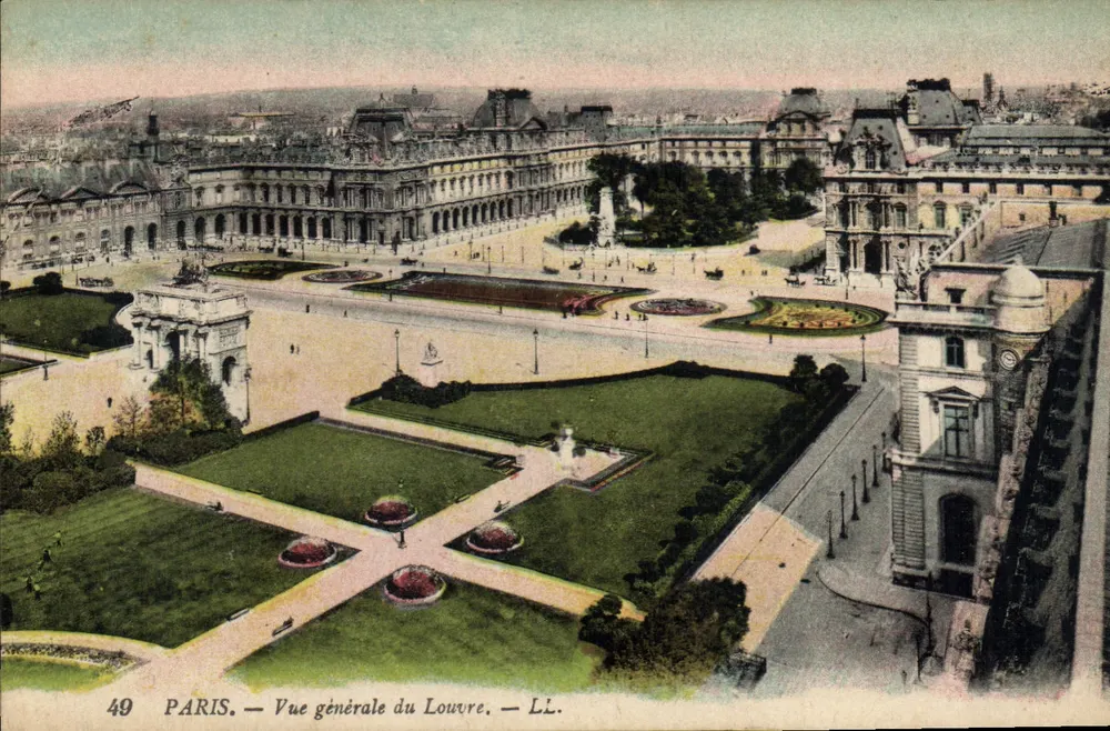 Paris — Vista geral do Louvre — LL. — n°49 - Frente