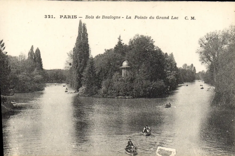 Paris - Bois de Boulogne - La Pointe du Grand Lac — C.M. n°321 - Vorderseite