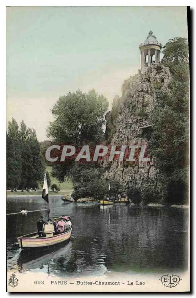 Parijs - Buttes-Chaumont - Het meer — Uitgever ELD, n° 693 - Voorkant