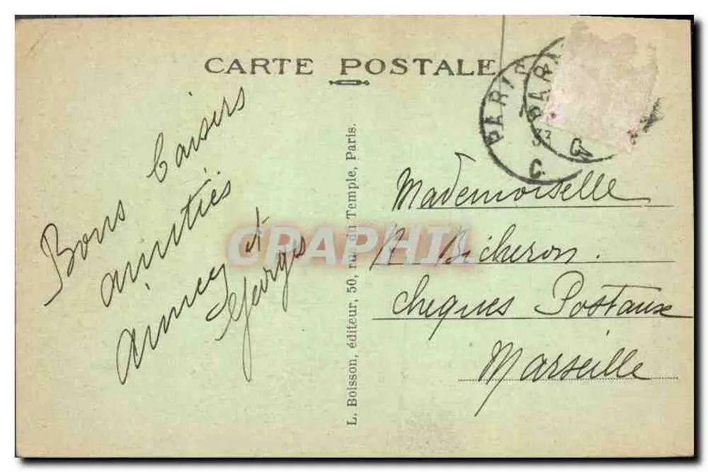 Le Buttes Chaumont — Vista generale — J.H. — n°87 - Verso