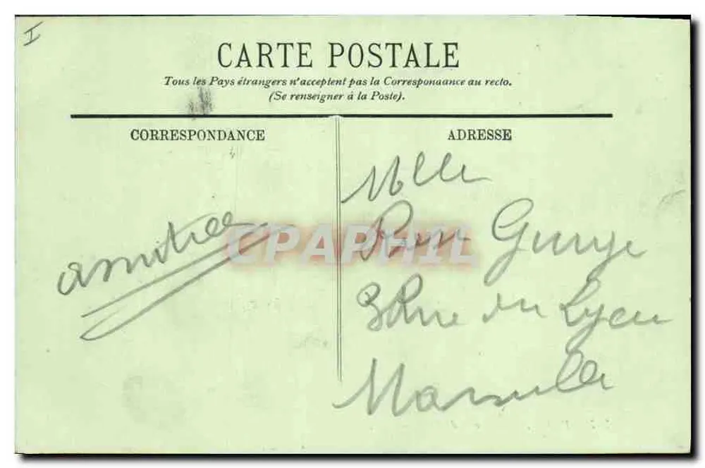 PARIS — O Hotel de Ville — LL. — n° 707 - Verso