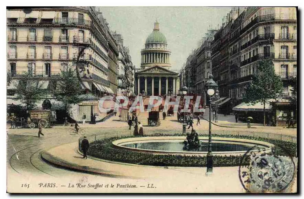 Paris — La Rue Soufflot und der Panthéon — LL. - Vorderseite