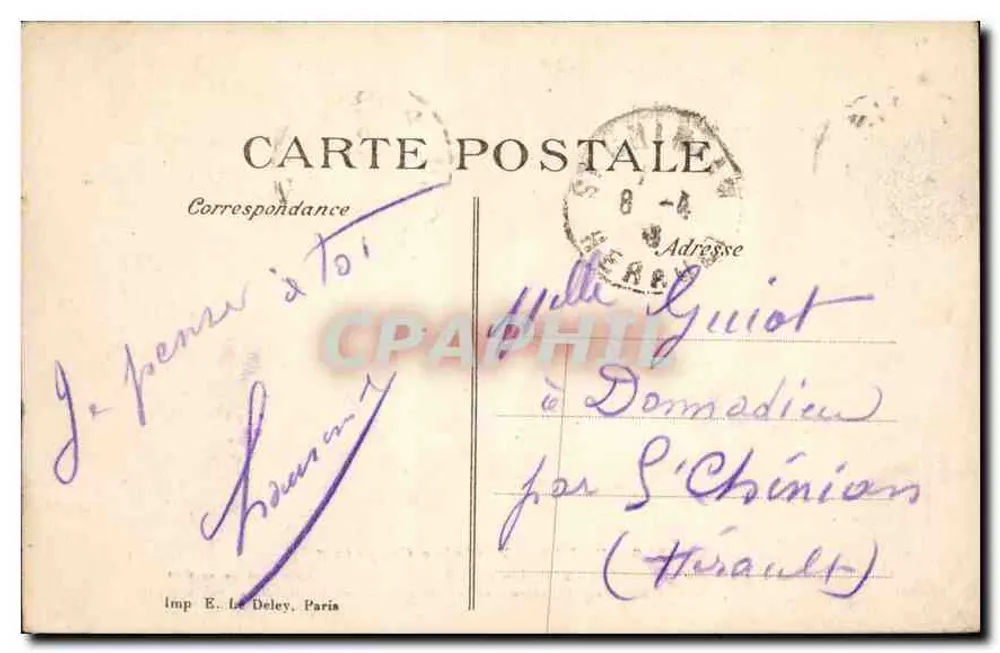 París — Fuente Carpeaux — Editor E.D.P. n°4546 - Reverso