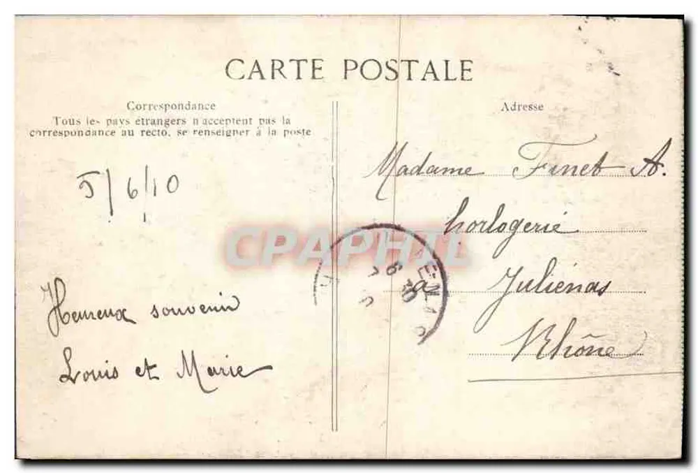 Paris — Praça da Concórdia — editor E.D. n°4197 - Verso